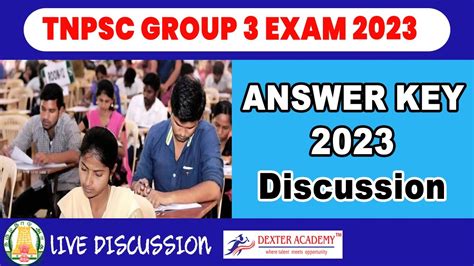 Tnpsc Group 3 Exam Answer Key 2023 Live Discussion Tnpsc Group Iii