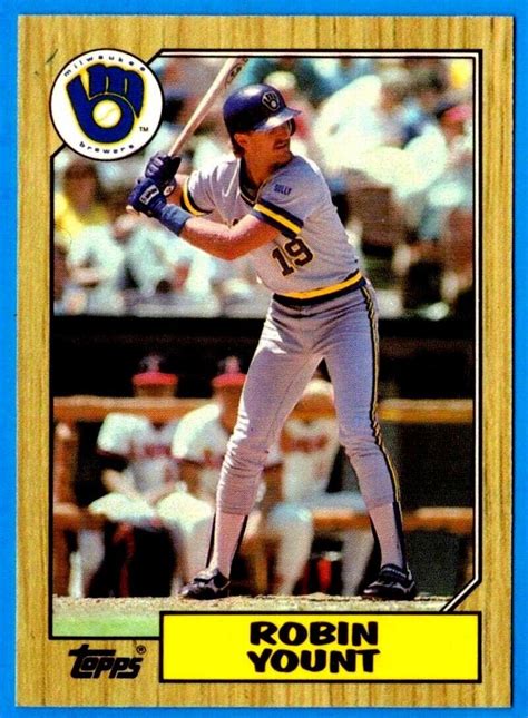 Topps Tiffany Robin Yount Nrmt Milwaukee Brewers Card E