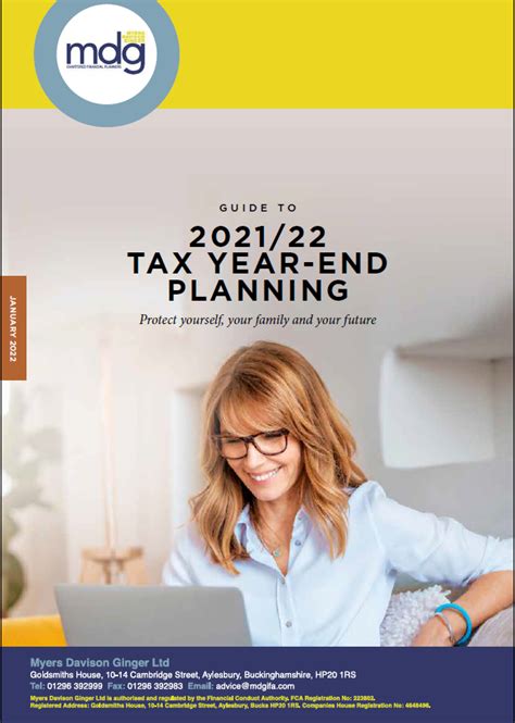 Guide To 2021 2022 Tax Year End Planning Myers Davison Ginger