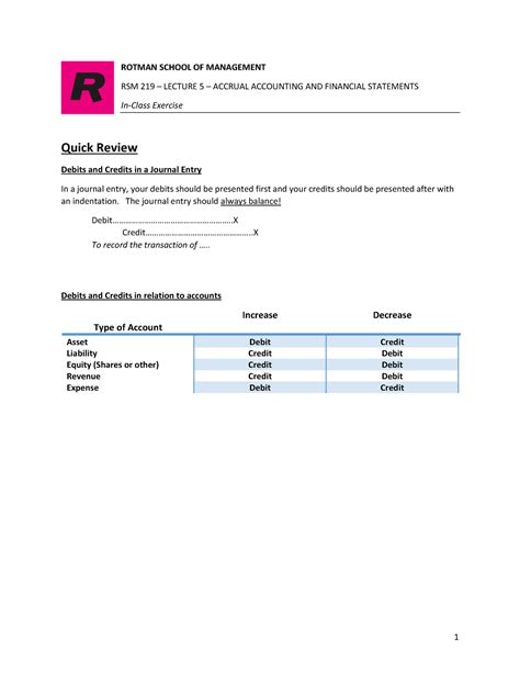 RSM 219 Winter 2021 Class 5 CH3 Accrual Accounting And Financial