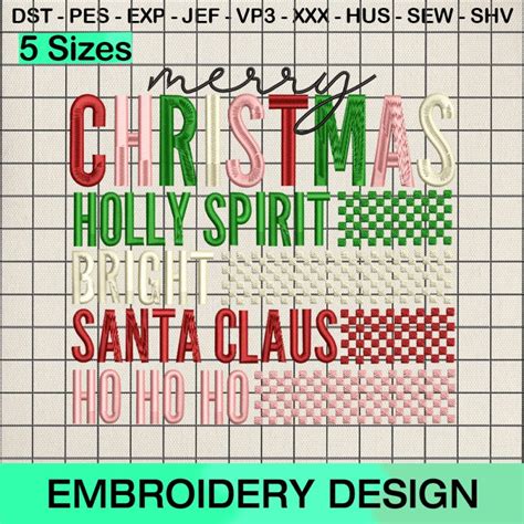 There S Some Ho S Ho S Ho S In This House Embroidery Design Retro