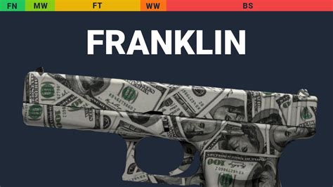 Glock 18 Franklin Skin Float And Wear Preview YouTube