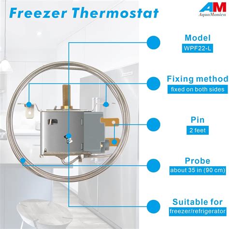 AquaMonica Termóstato universal del refrigerador del congelador del