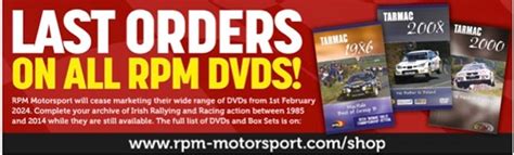 Rpm Motorsport Irish Rallying And Racing Books And Rpm Deja Vu Tours