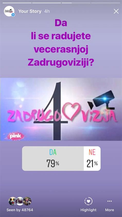 Pink Rs Zadrugovizija Se Ne Propu Ta Ve Eras Vas Na Tv Pink