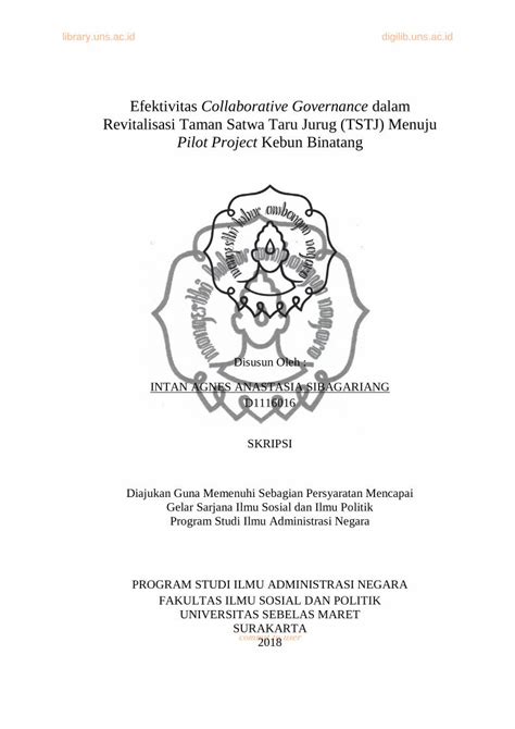 Pdf Efektivitas Collaborative Governance Dalam Revitalisasi Dokumen