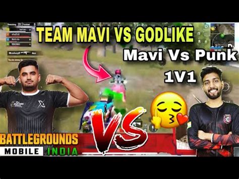 TEAM MAVI VS GODLIKE HACKERPUNK VS MAVI 1v1 BGMI SCRIMS