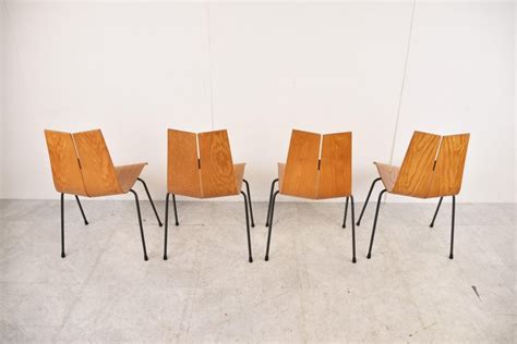 Model Ga Chairs By Hans Bellmann For Horgen Glarus Set Of 4 For Sale At 1stdibs