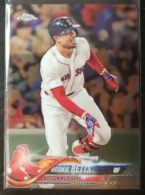 2018 Topps Chrome 183 Mookie Betts For Sale Online EBay