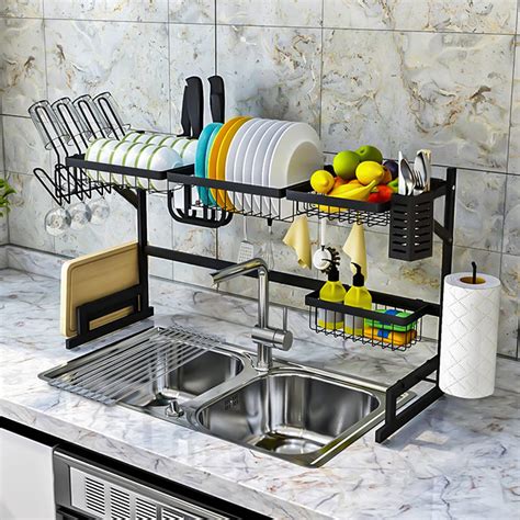 Buy Over The Sink Dish Drying Rack Adjustable 33 5 41 3 Roll Up