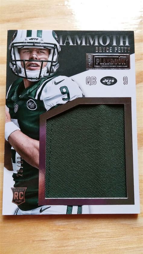 Panini Playbook Mammoth Bryce Petty Petty Cards Mammoth