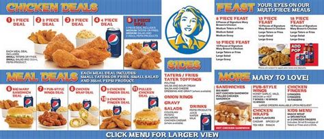 Menu At Mary Brown S Chicken Taters Restaurant Slave Lake