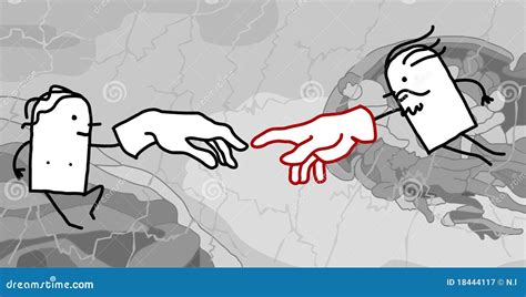 Adam And Eve Characters Naked Female With Leaf Royalty Free Stock Photography Cartoondealer