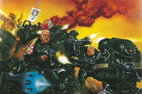 1989 Space Marine Box Cover Warhammer Art