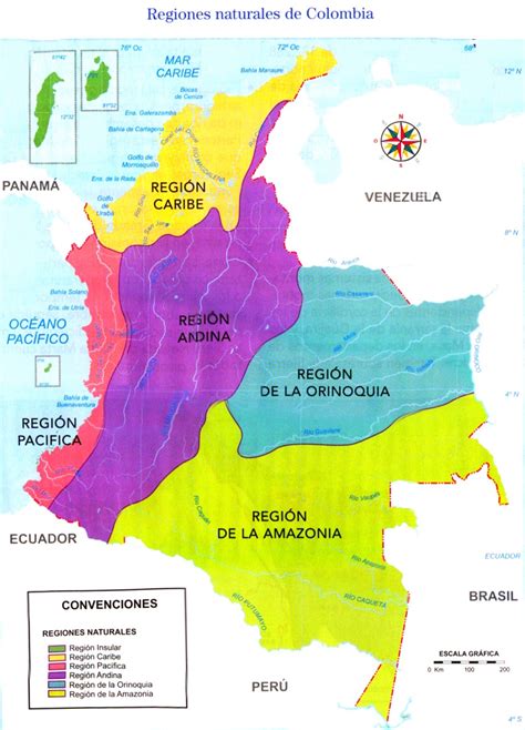 Mapa De Colombia Regiones Naturales Socialhizo