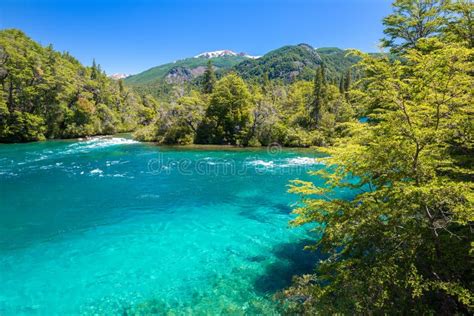 Menendez River Los Alerces National Park In Patagonia Argentina Stock