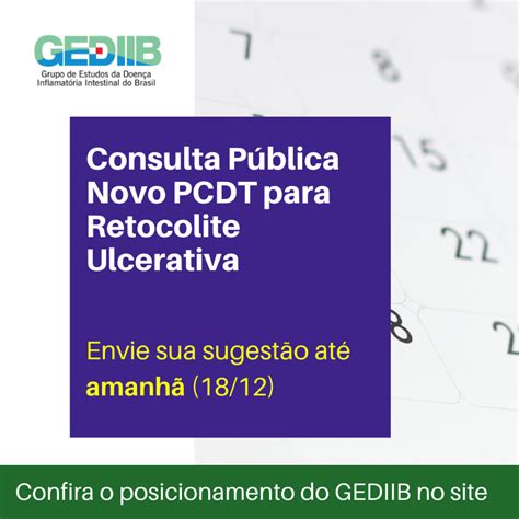 Novo PCDT Da CONITEC Para Retocolite Ulcerativa Entenda E Participe