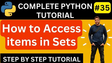 How To Access Items In Python Sets Access Set Items In Python