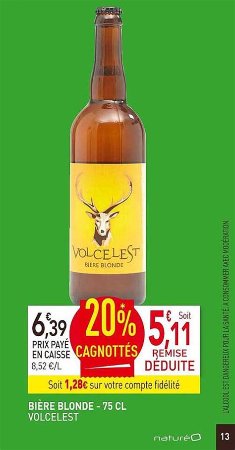 Promo Bi Re Blonde Volcelest Cl Chez Natur O Icatalogue Fr