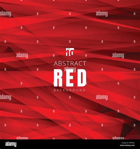 Template Red Shapes Triangles Overlapping With Shadow Background And