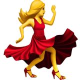 Смайлик-эмодзи 💃 'Танцующая женщина' ВК (ВКонтакте), Инстаграм, Ватсап ...