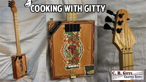 cooking  gitty steve larsons  string electric cigar box guitar
