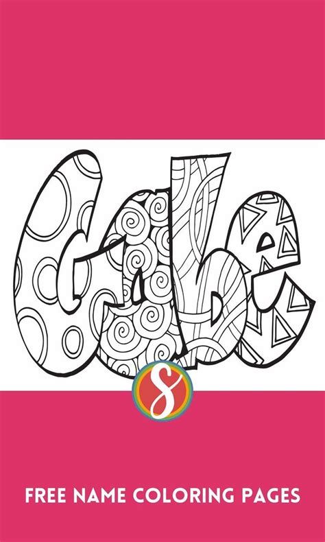 Stevie Doodles Free Printable Coloring Pages Name Coloring Pages