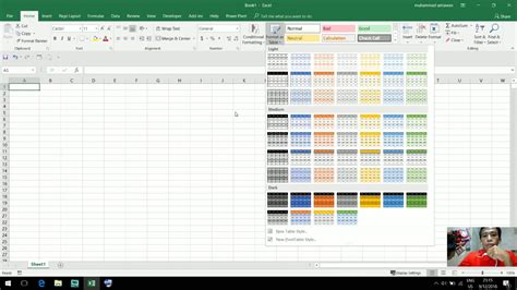 Part1 Tutorial Msexcel Pengenalan Menu Dan Fungsi Di Ms Excel 2016 Youtube