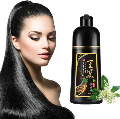 Ml Instant Hair Colouring Shampoo Natural Herbal Instant Black Hair