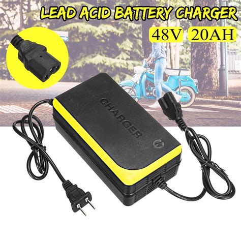 Buy 48v 20ah Lead Acid Battery Charger Yellow For Electric Bicycle Bike