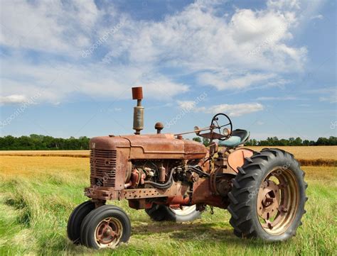 Vintage tractor — Stock Photo © svetas #6582942