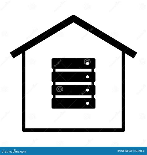 On-premise Corporate Data Center Icon Stock Vector - Illustration of connection, local: 266405630