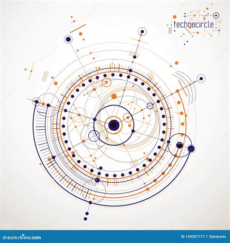 Vector El Fondo Industrial Y De La Ingenier A Plan T Cnico Futuro