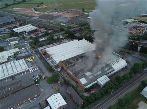 Huge Factory Fire At Gkn In Lichfield Was Arson Express And Star