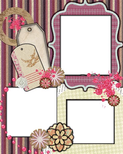 Free Scrapbook Layout Template Scrapbook Templates Scrapbook