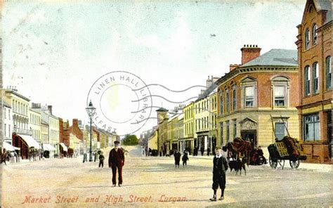 Market Street and High Street, Lurgan. | Postcards Ireland