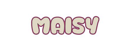 Obj File Bright Name Maisy 🔆・3d Printer Design To Download・cults