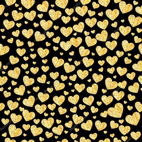 Golden Heart Seamless Background — Stock Vector © Josephine Art 96875730