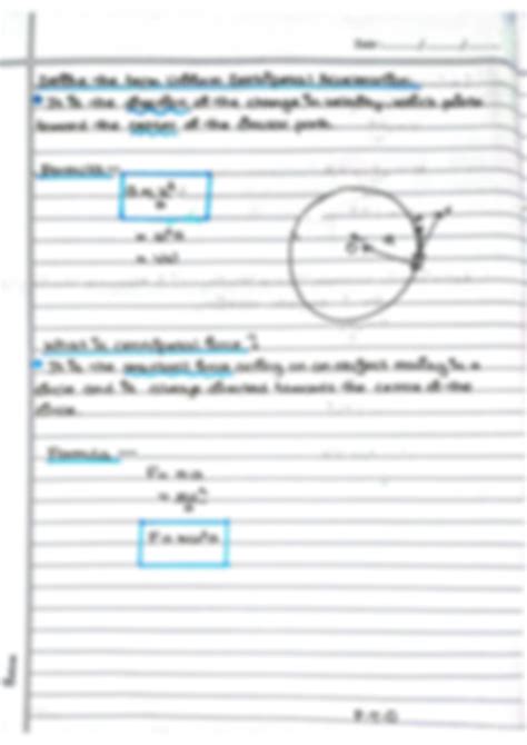 Solution Circular Motion Notes Gcse A Level Physics Studypool