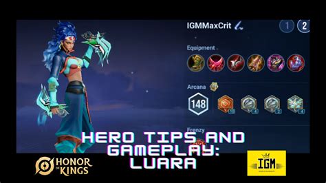 Hero Tips And Gameplay Luara Crit Build Honor Of Kings Malaysia