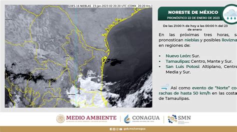 Clima 23 De Enero Frente Frío Núm 27 Se Desplazarán Sobre El Noroeste