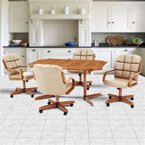 Douglas Furniture Natalie Swivel Rocker Roller Chair Dinette Set