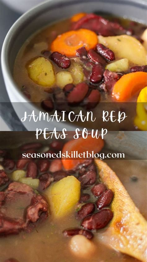 Jamaican Red Peas Soup Recipe Jamaican Red Pea Soup Recipe Veggie Soup Jamaican Recipes