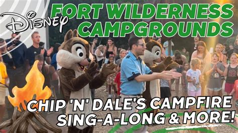 Chip N Dales Campfire Sing A Long At Disneys Fort Wilderness Resort