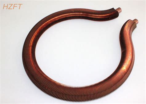 Extruded Copper Cupronickel Fin Coil Heat Exchanger For Water Heater