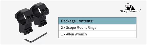 ToopMount Tactical Mount Rings 30mm High Profile Scope Rings Adapter