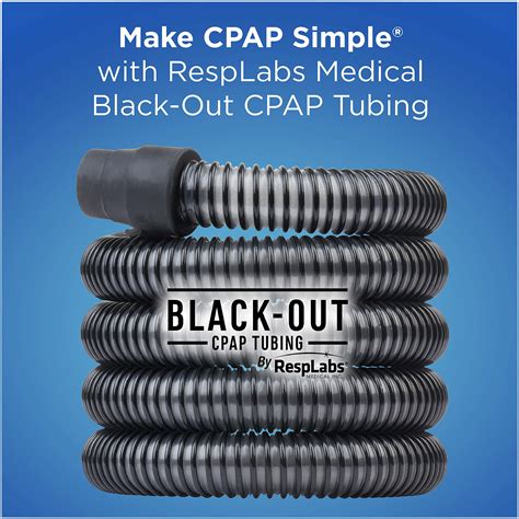 Resplabs CPAP Hose 6 Foot Black Out Tubing Universal Tube