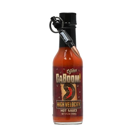 Caboom High Velocity Hot Sauce With Bullet Bottle Opener Keychain United Sauces