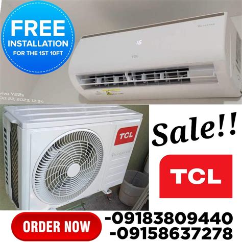 Tcl Titan Gold Inverter Split Type Aircon Tv Home Appliances Air