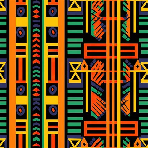 Patterns Incorporating Elements Of Traditional African Kente Cloth